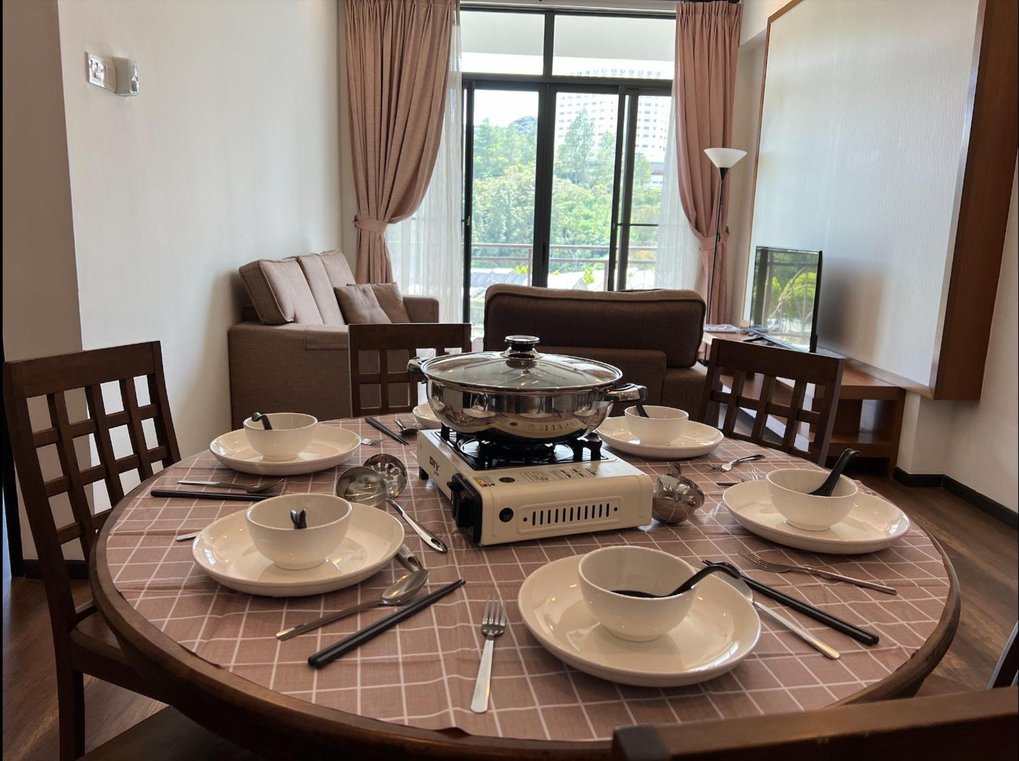 New 6pax 3br Sunrise View 100m Attractive Places Kea Farm Apartment